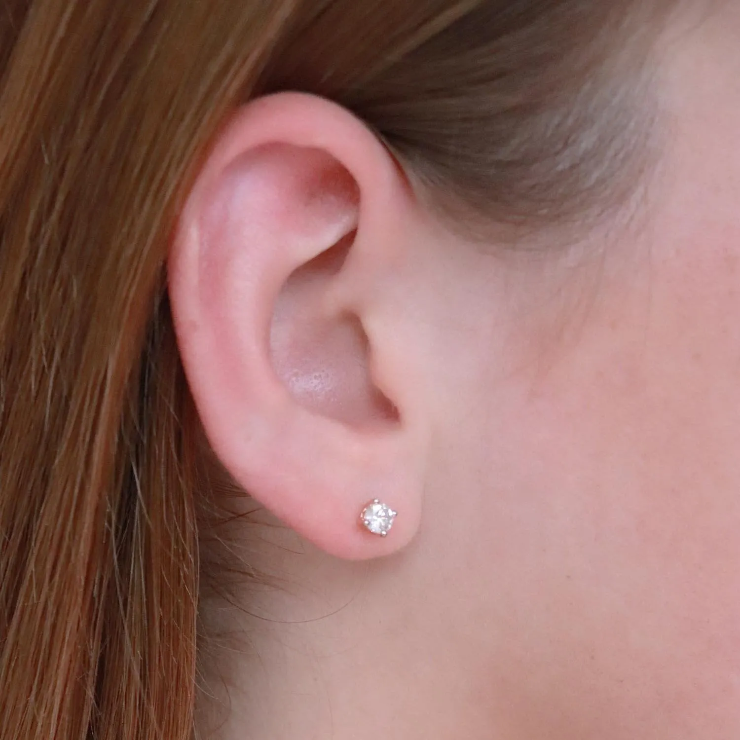 0.50ct Diamond Stud Earrings In 9Ct Rose Gold