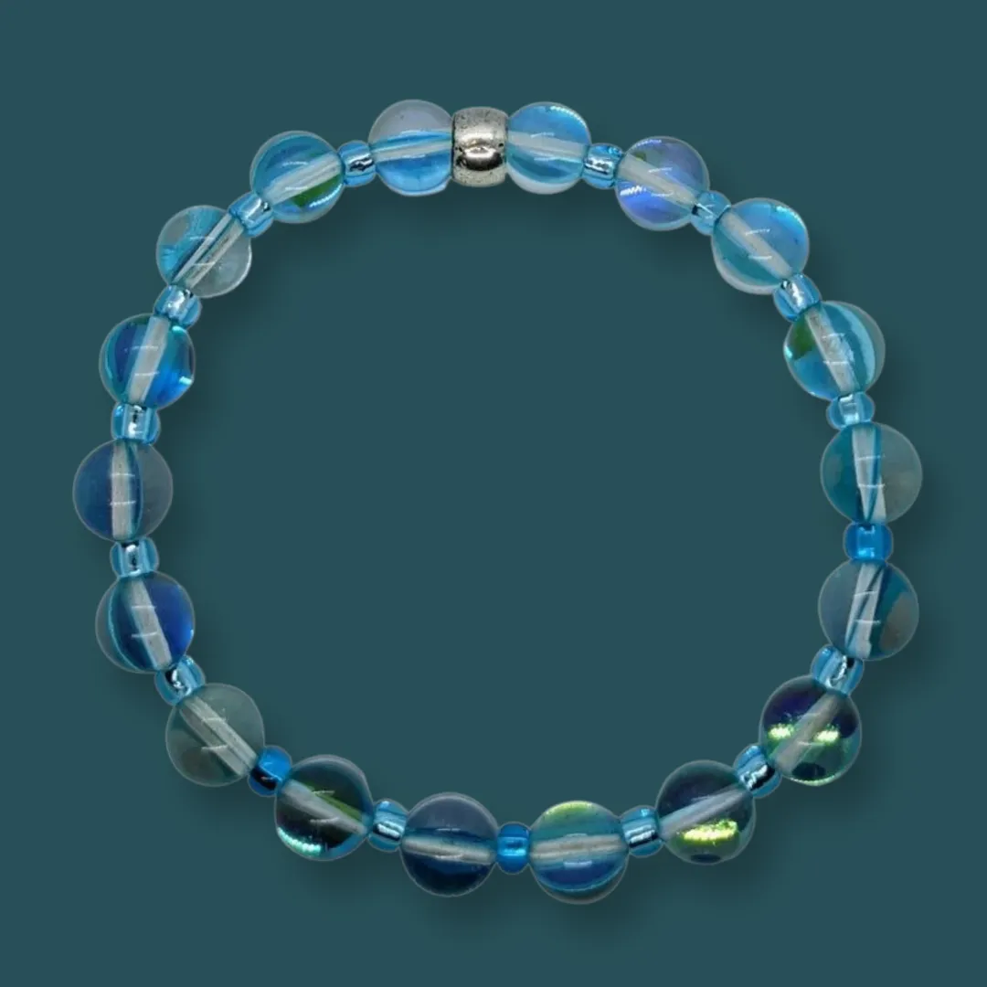 Aqua Aura Quartz, Bracelet.