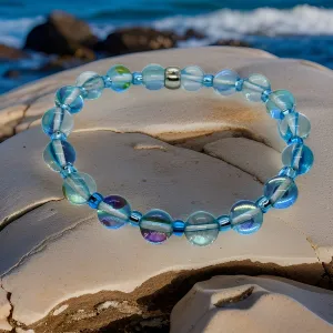 Aqua Aura Quartz, Bracelet.