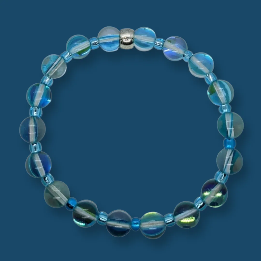 Aqua Aura Quartz, Bracelet.