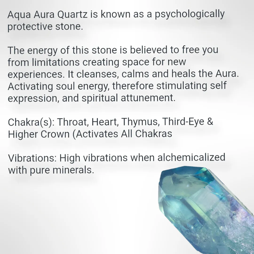 Aqua Aura Quartz, Bracelet.