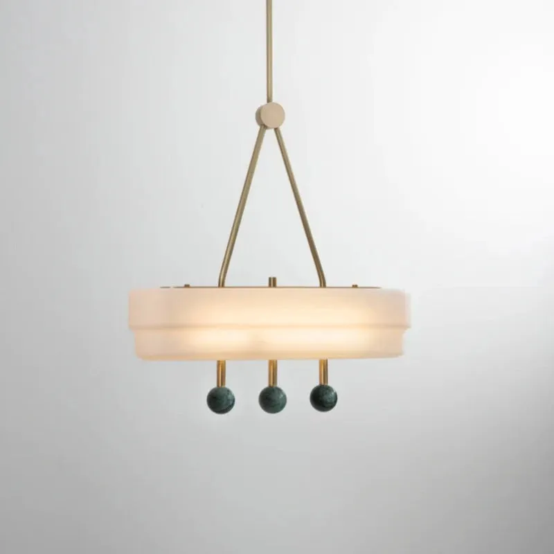 Art Series | Etched Opal Glass Pendant