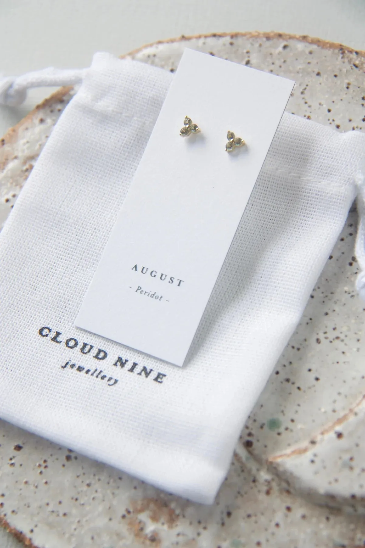 BIRTHSTONE STUDS- August/Peridot