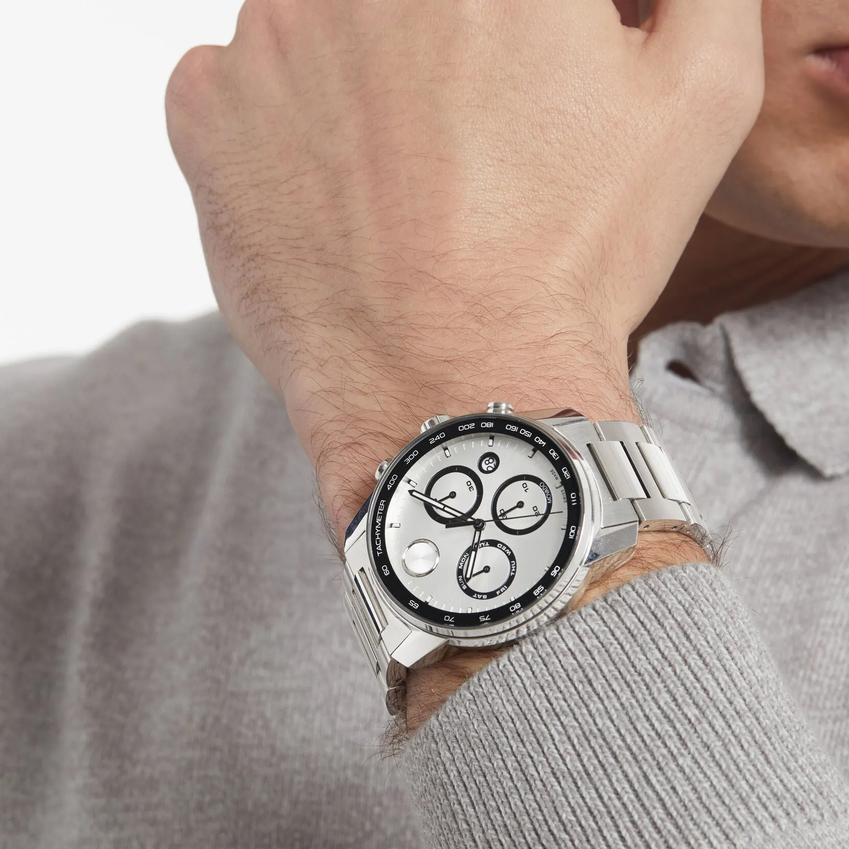 Bold Verso 44MM Steel Panda Watch