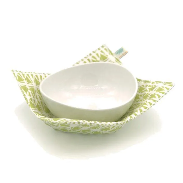 Bowl Holder - Citrine Stained Glass Microwave Bowl Holder by Shawn Sargent Designs