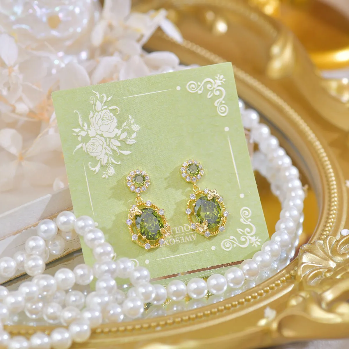 Butterfly Garden Drop Earrings