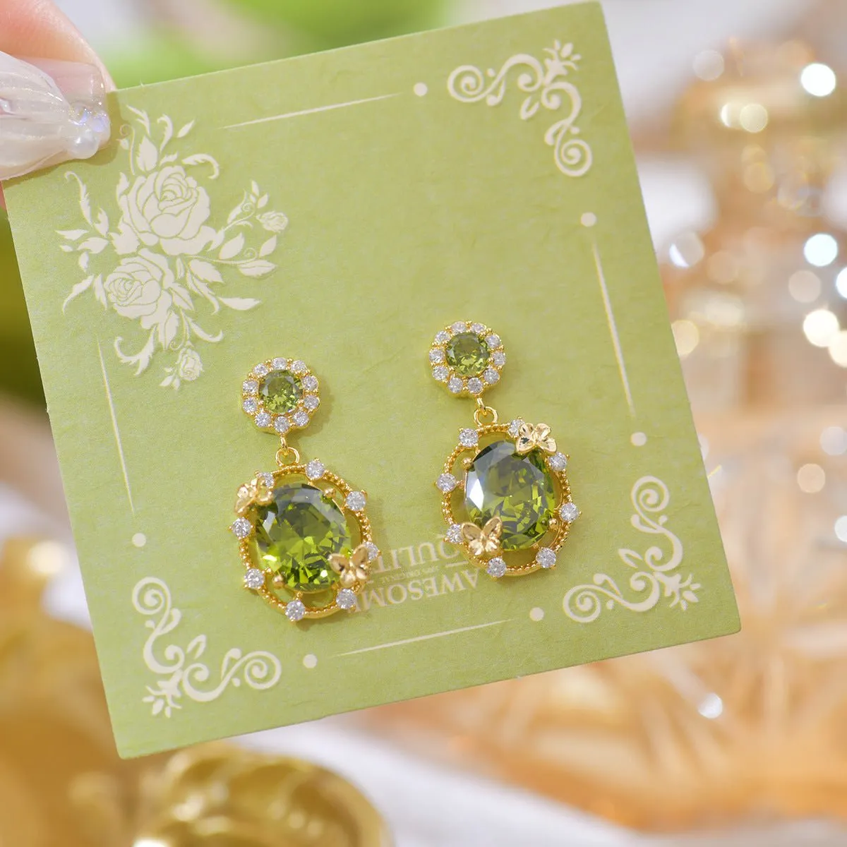 Butterfly Garden Drop Earrings