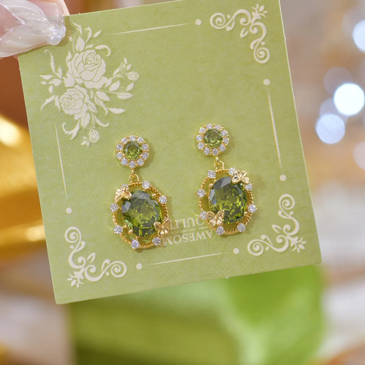 Butterfly Garden Drop Earrings