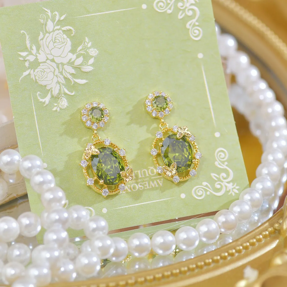 Butterfly Garden Drop Earrings