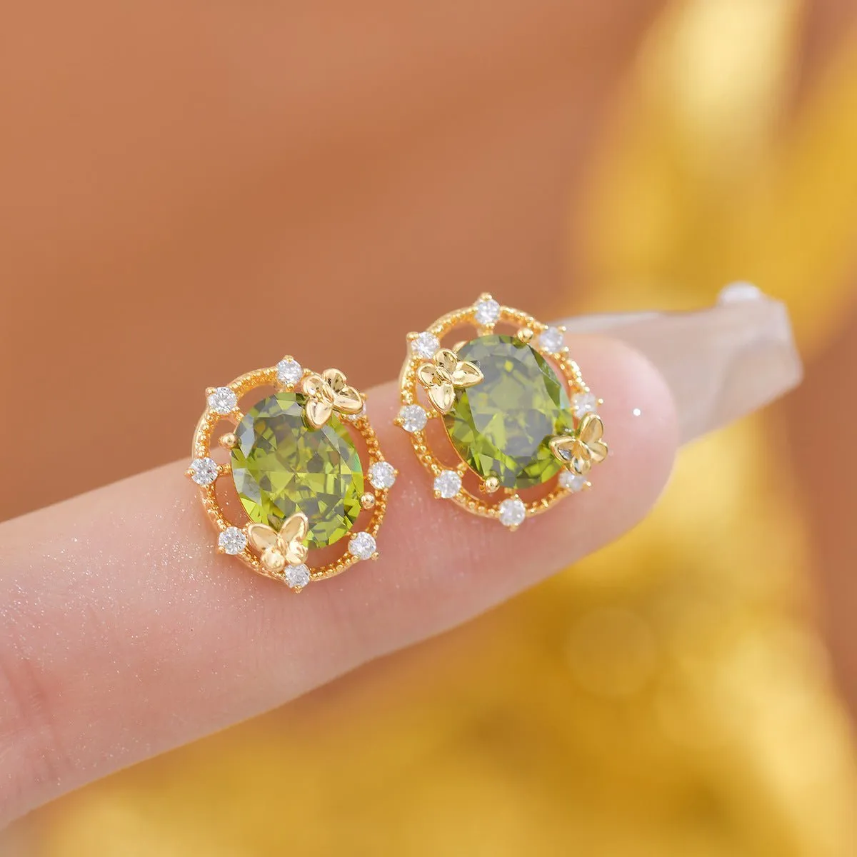 Butterfly Garden Stud Earrings