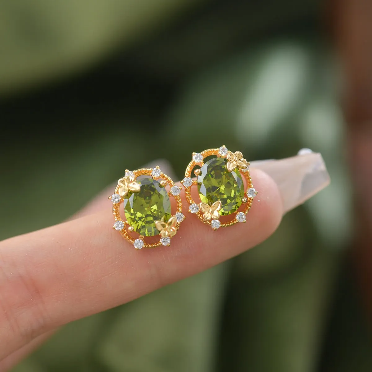 Butterfly Garden Stud Earrings