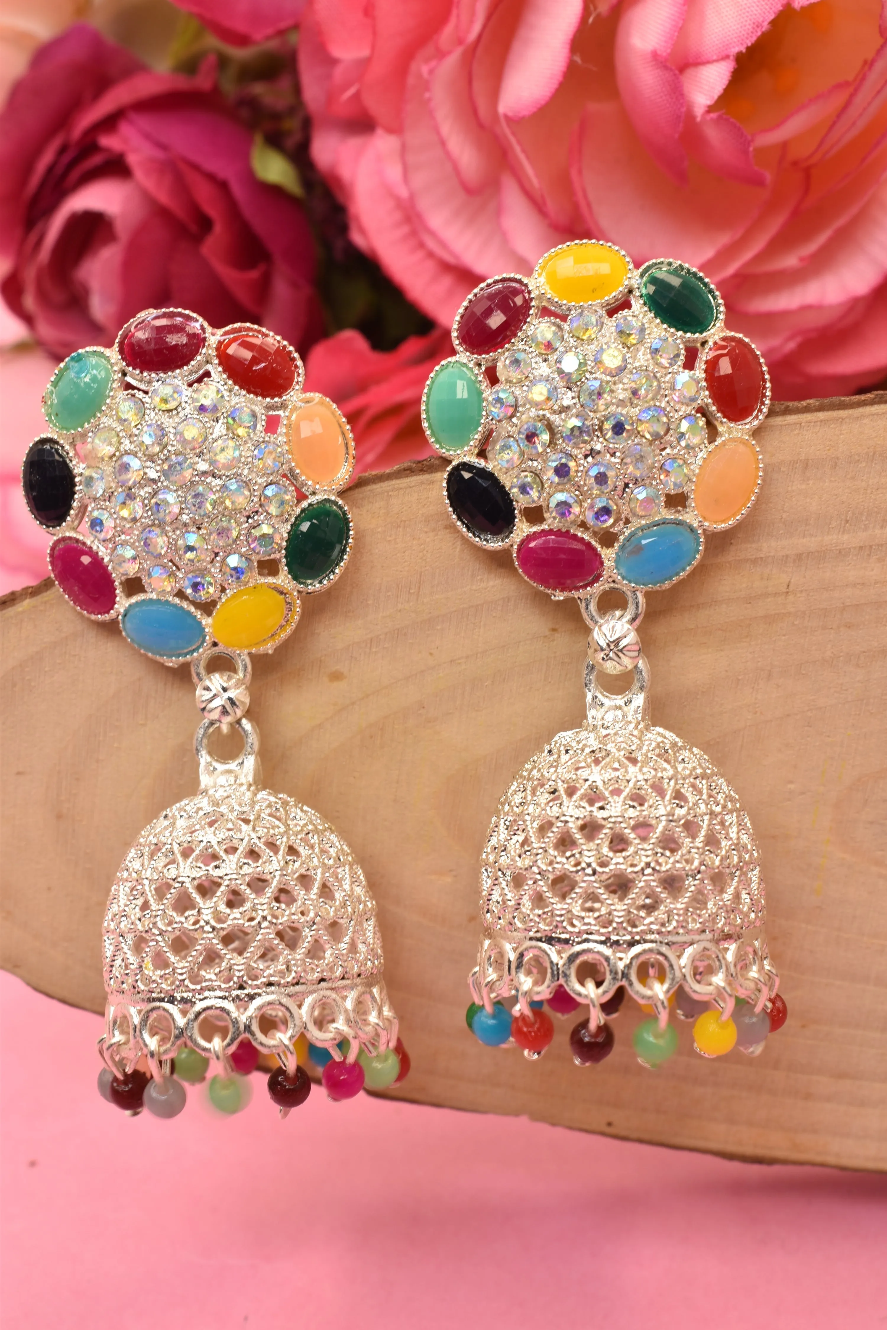 Colorful Jhumkas: Big, Bold, Party-Ready Earrings