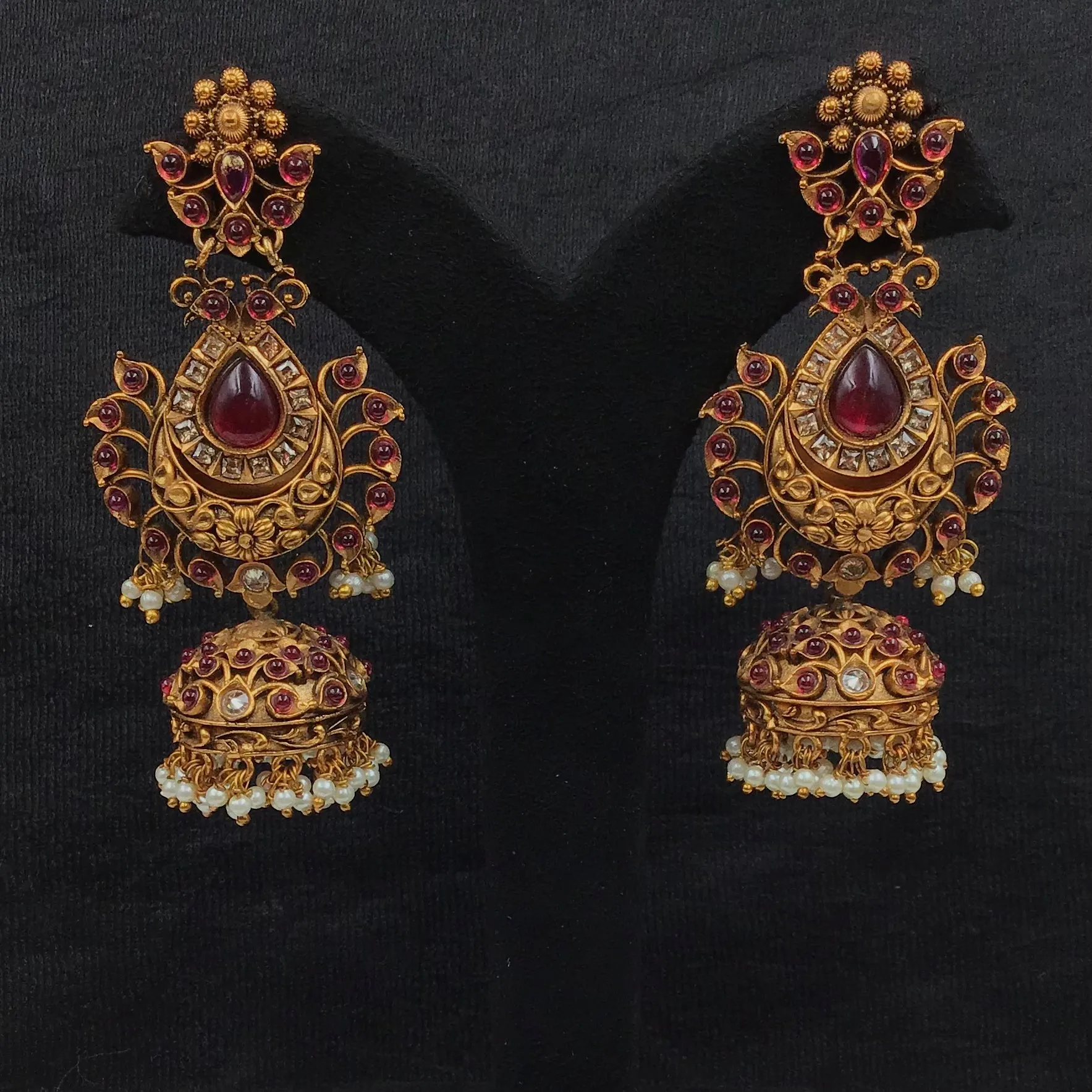 Jhumki Antique Earring 9209-100