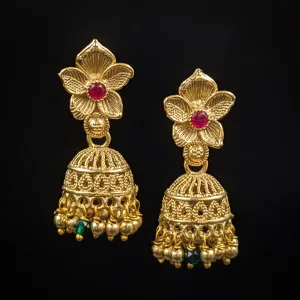 Jhumki Gold Look Earring 8333-100