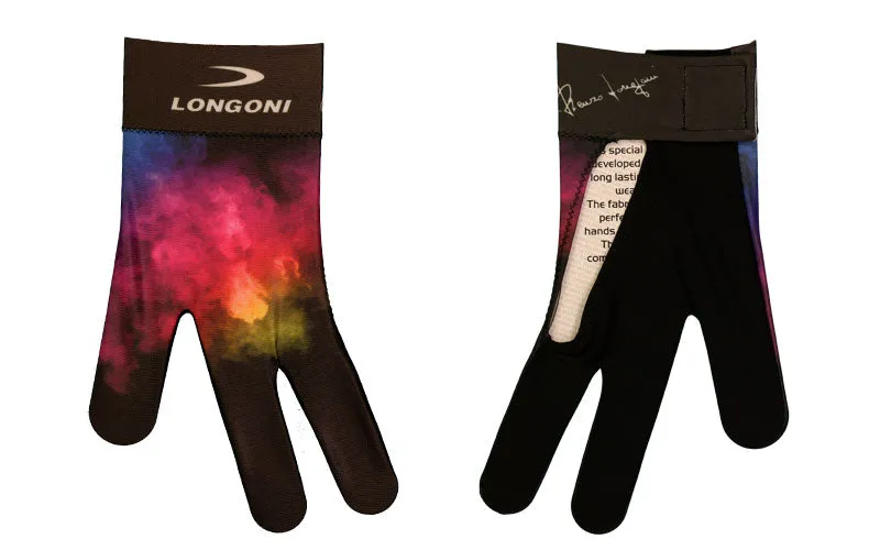 Longoni Left Hand Billiard Glove - Explosion Smoke