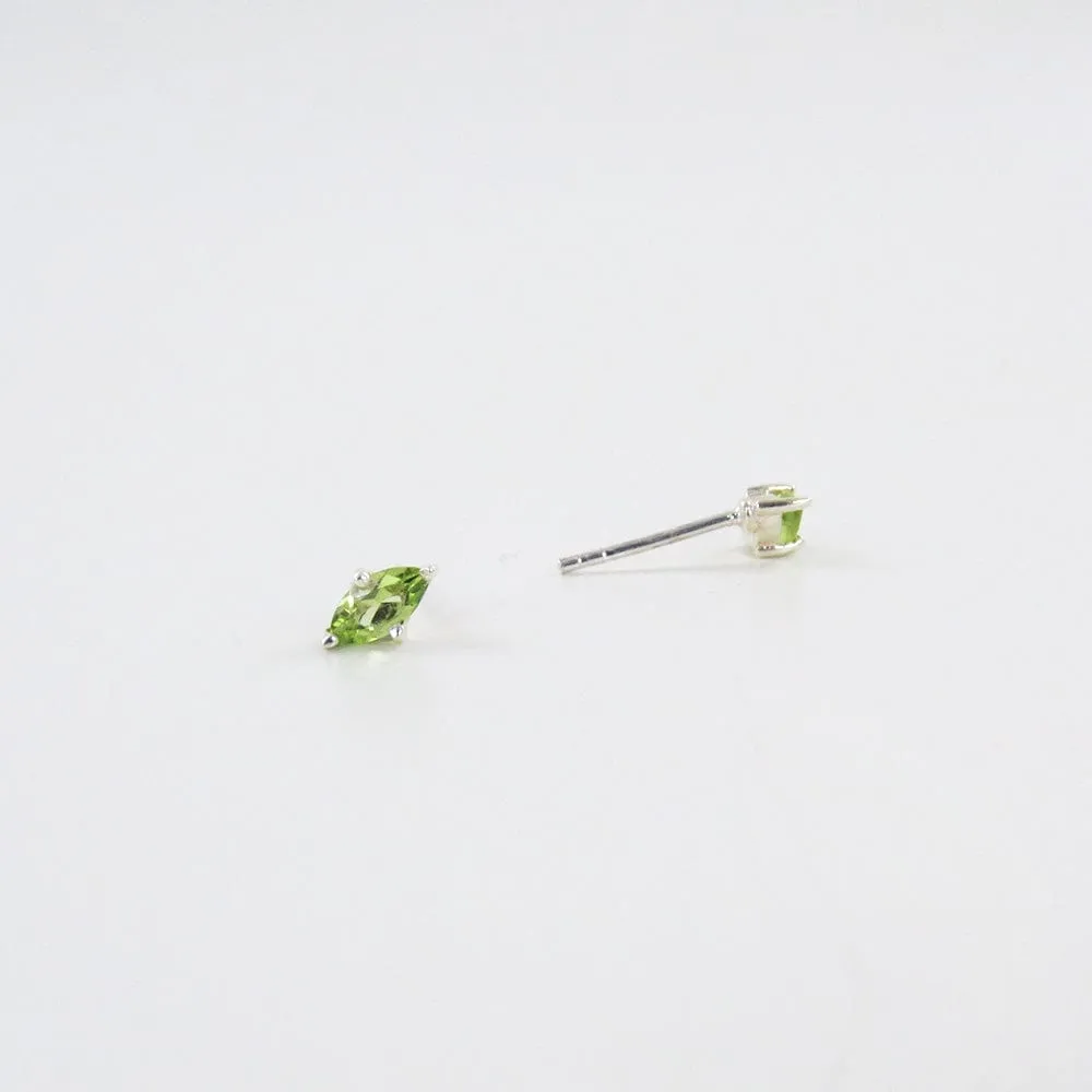 Marquise Peridot Post Earring