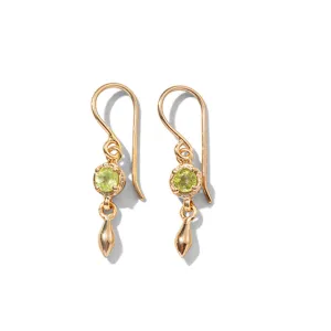 Mercy Earring, Peridot, Gold