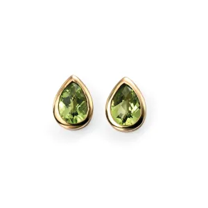 MILENA Gold Earrings with Peridot