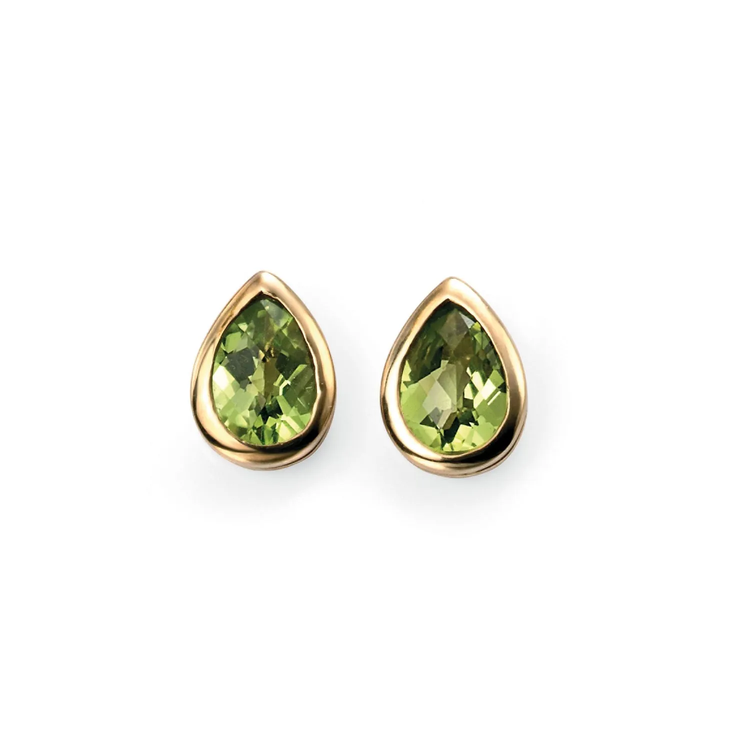 MILENA Gold Earrings with Peridot