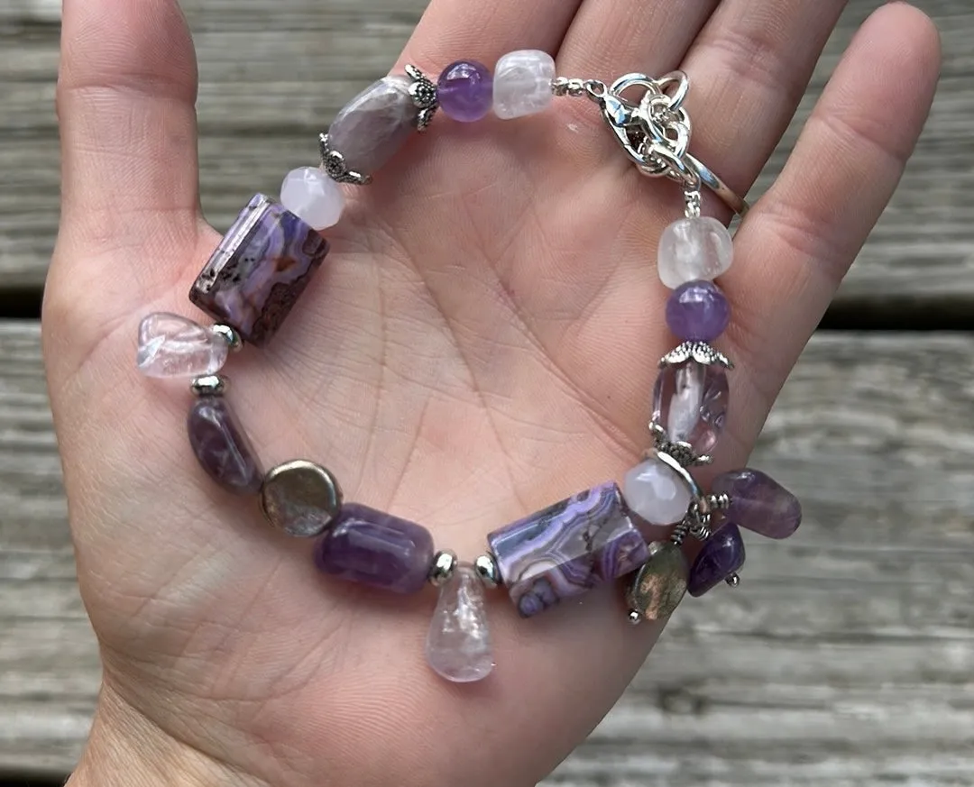 Mood purple bracelet
