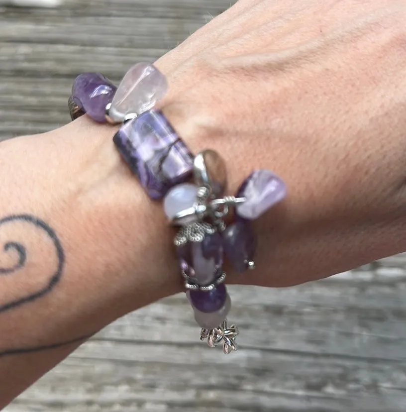 Mood purple bracelet