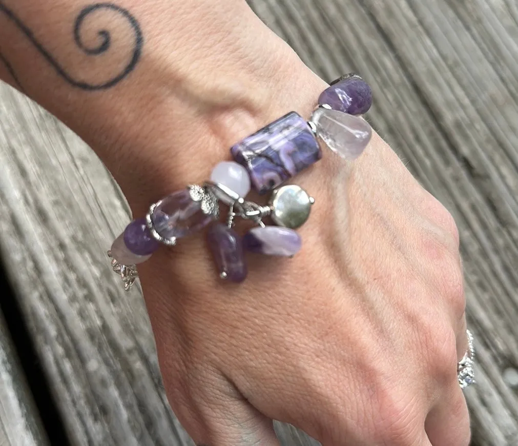 Mood purple bracelet