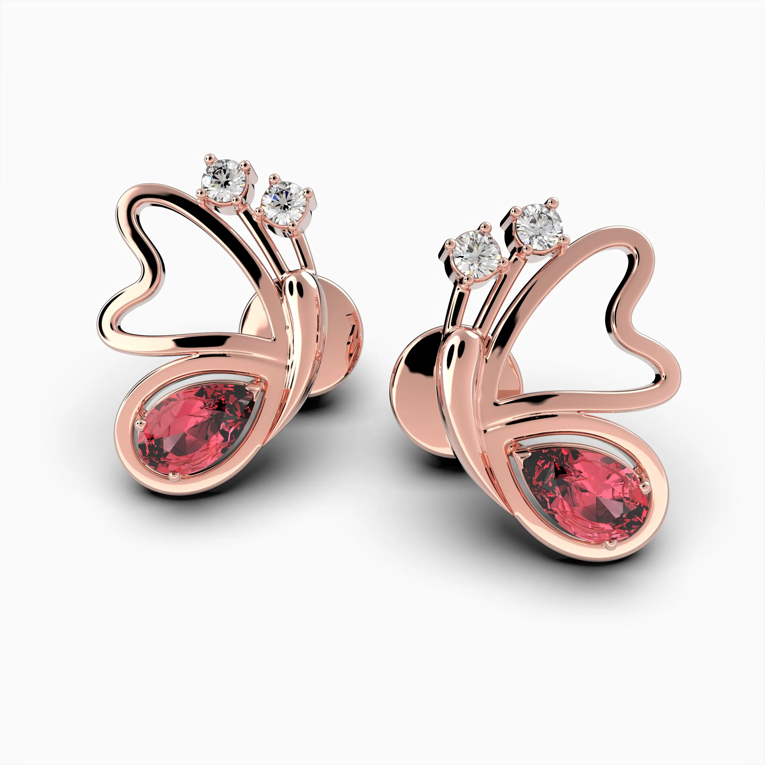 Mozambique Ruby Earrings - Izolda