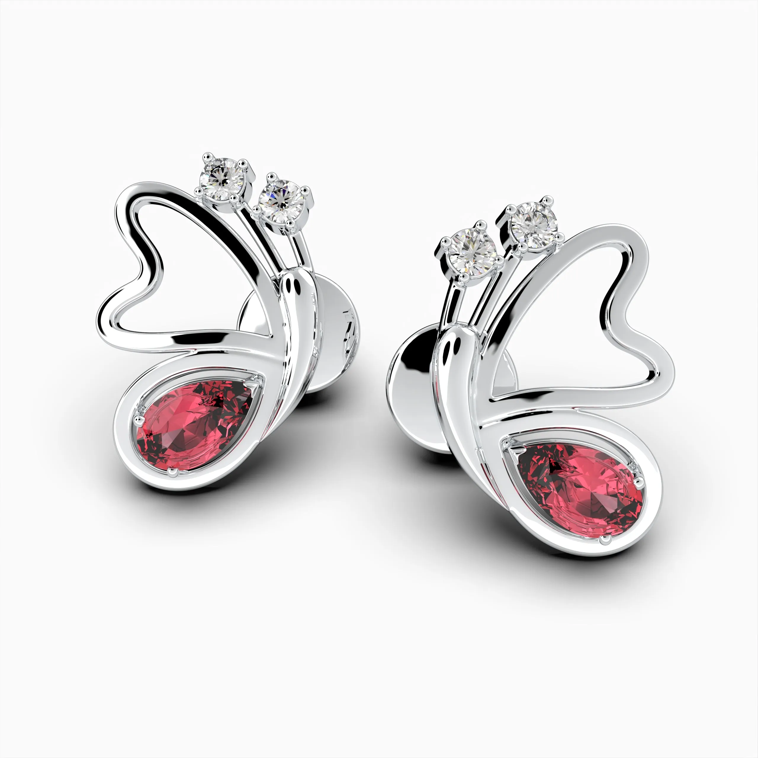 Mozambique Ruby Earrings - Izolda