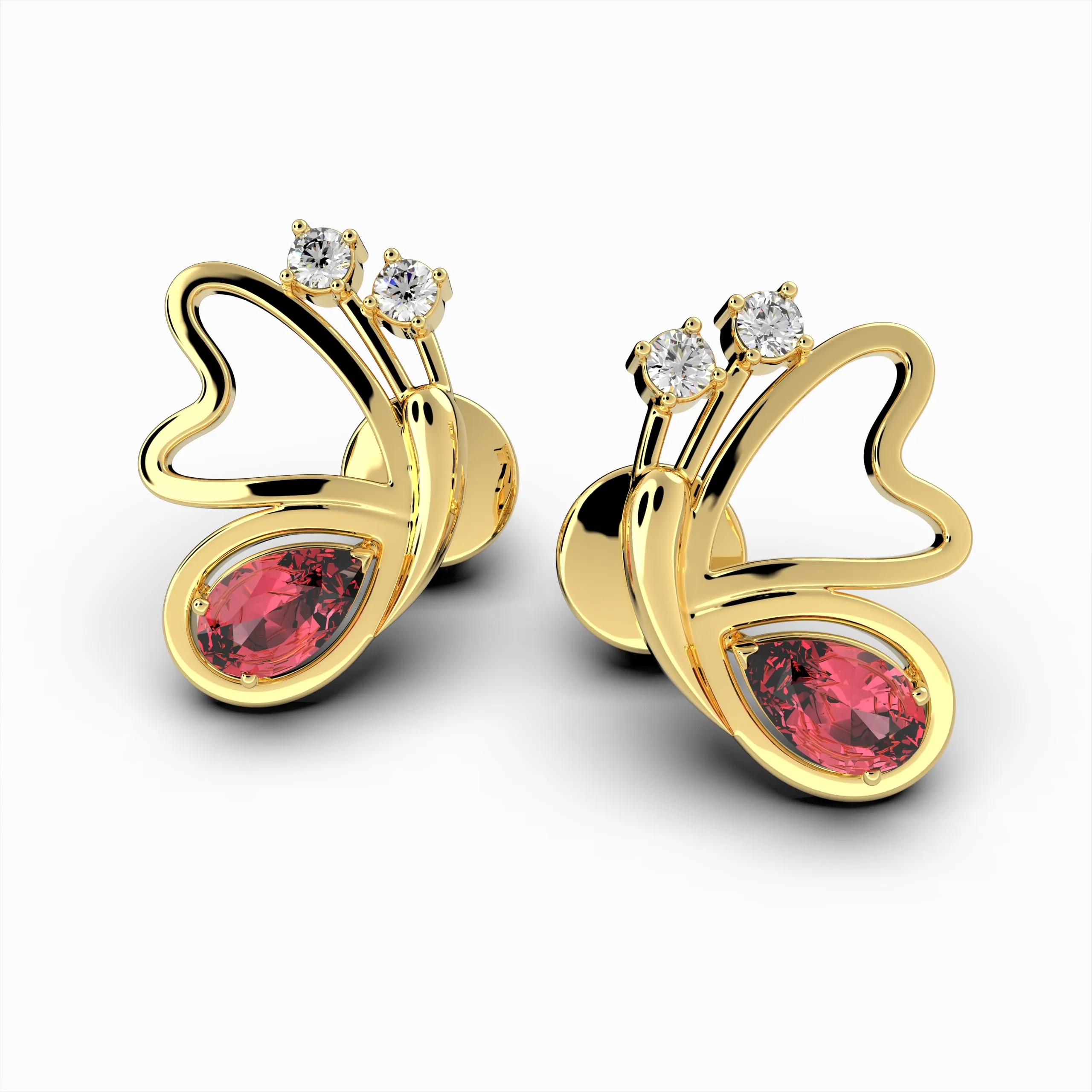 Mozambique Ruby Earrings - Izolda