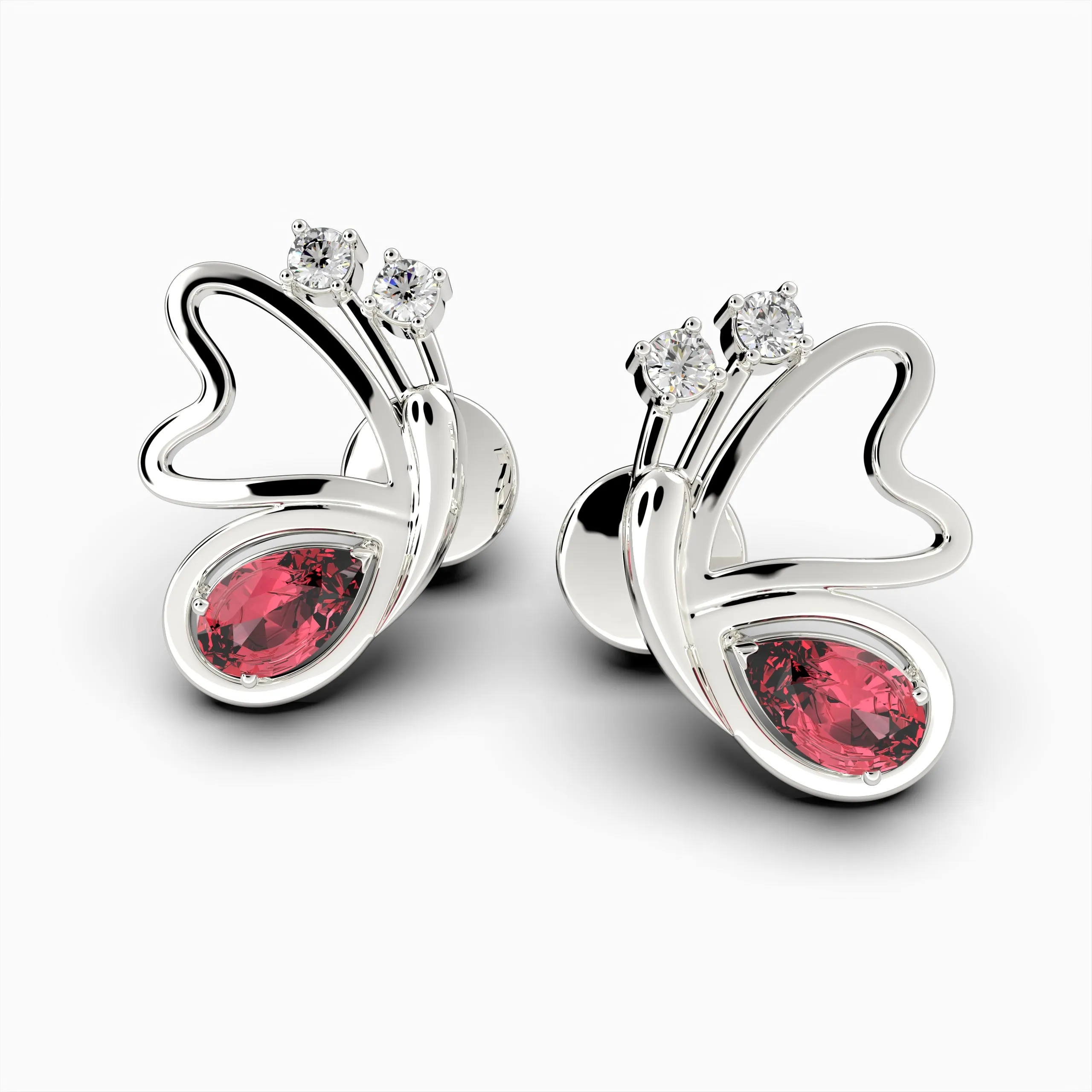 Mozambique Ruby Earrings - Izolda