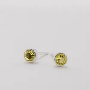 Peridot Stud Earring