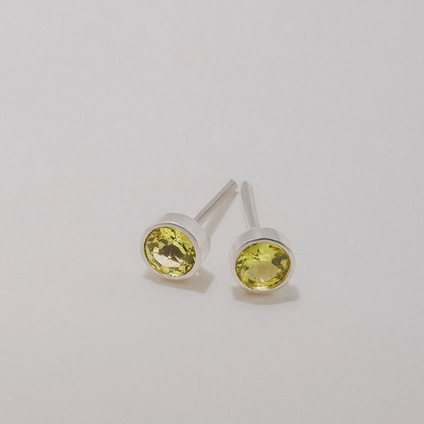 Peridot Stud Earring