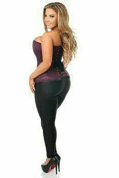 Plum Brocade Corset