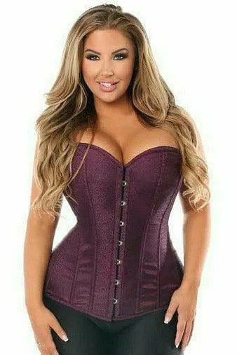 Plum Brocade Corset