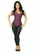 Plum Brocade Corset
