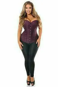 Plum Brocade Corset