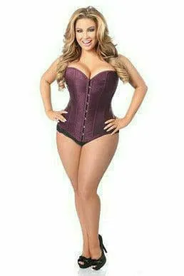 Plum Brocade Corset