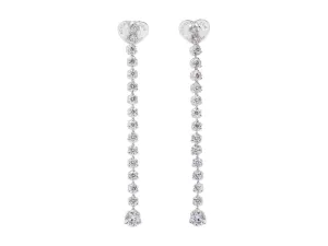 Roberto Coin Diamond 'Tulip Duster' Earrings in 18K White Gold