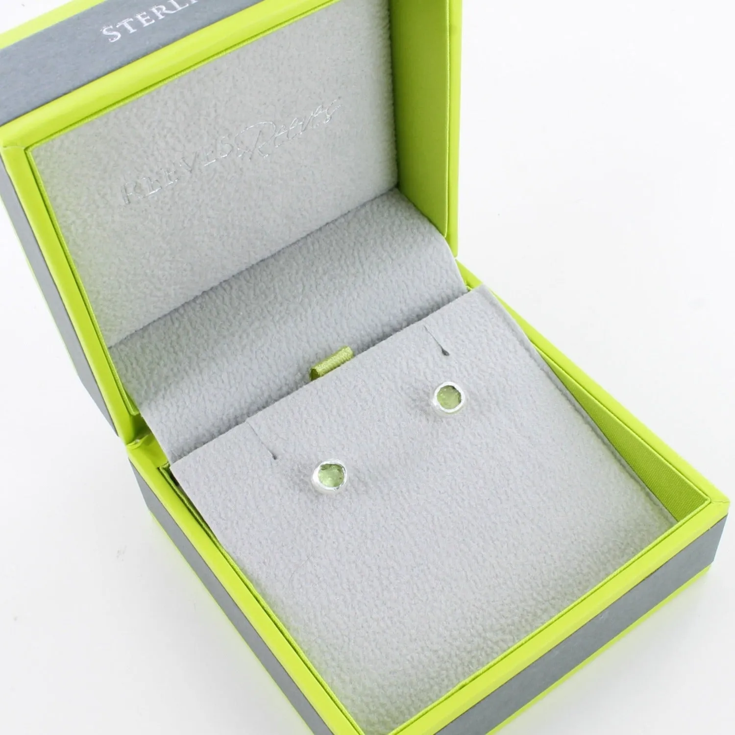 Rough Stone Stud Earrings in Sterling Silver