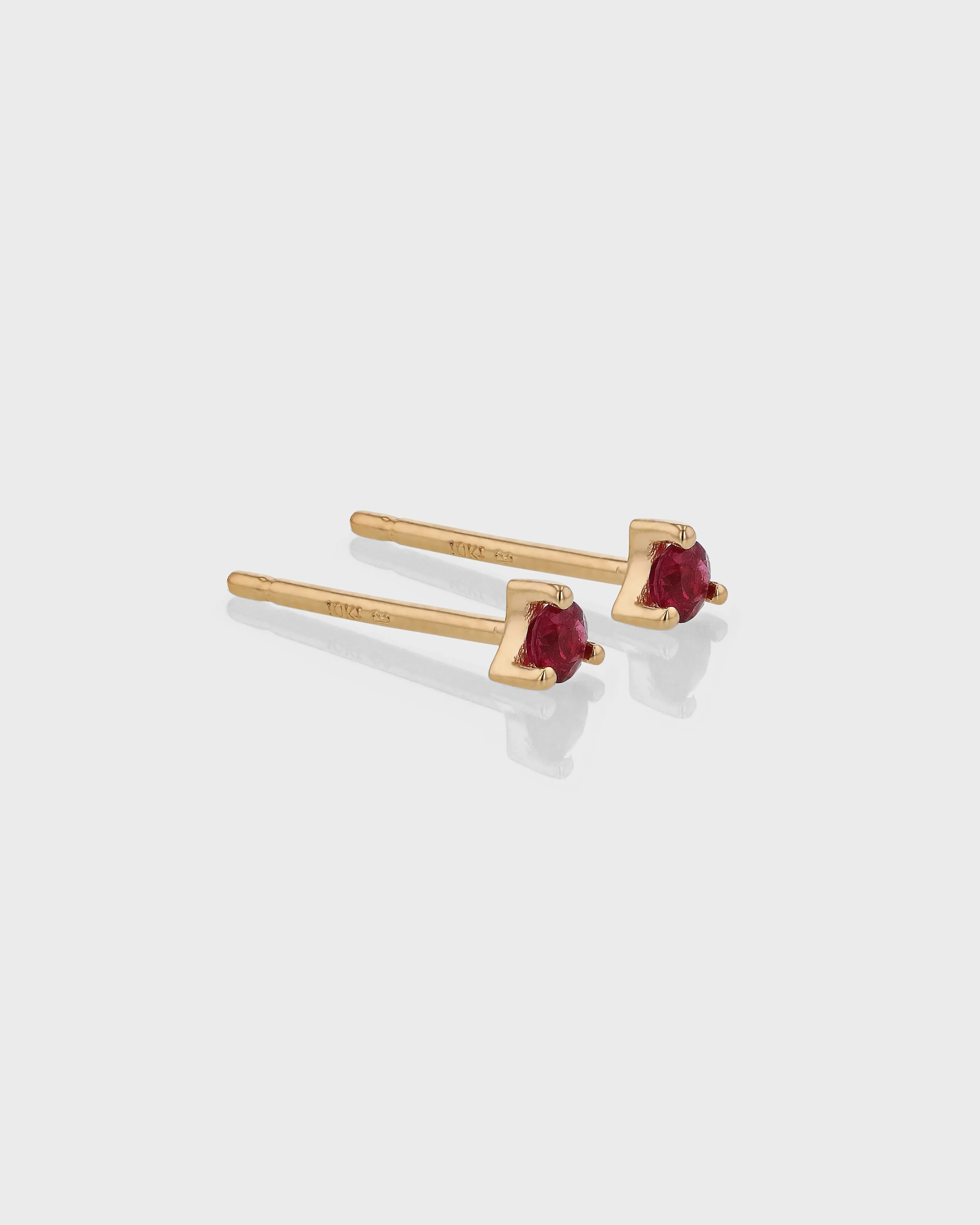 Ruby Birthstone Earring