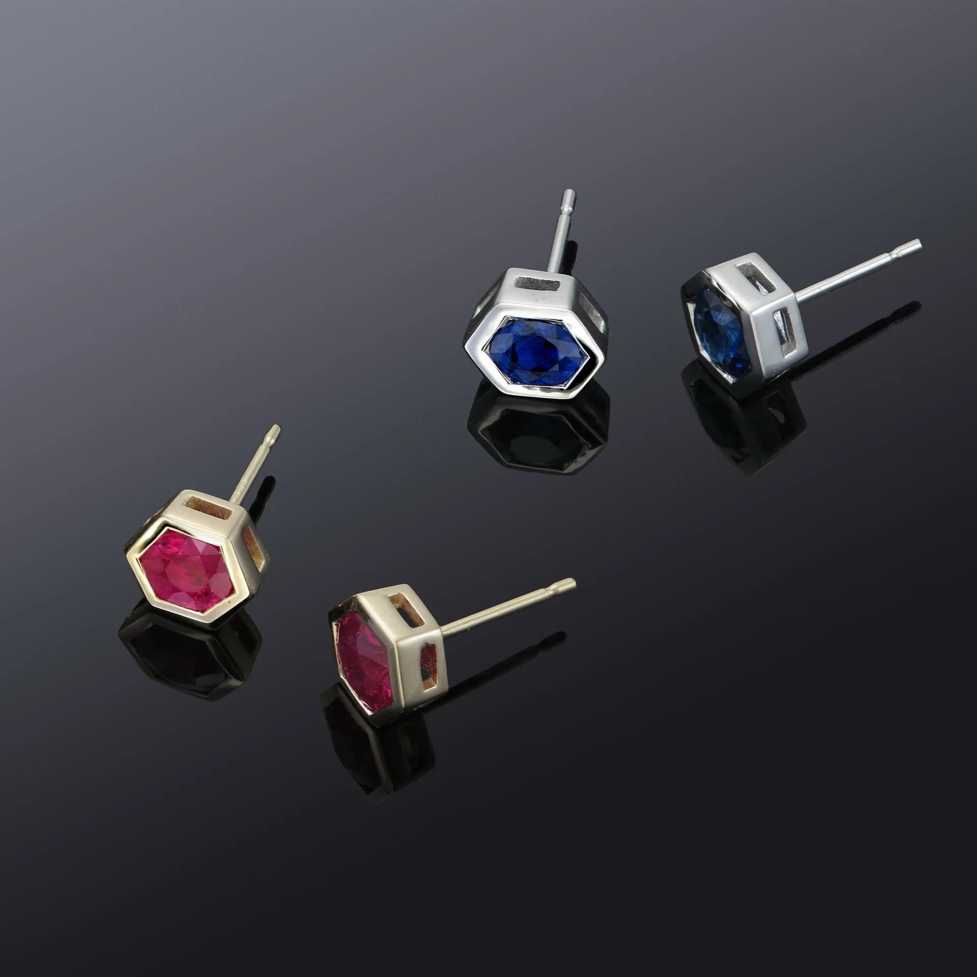 The Hexada Stud Earrings