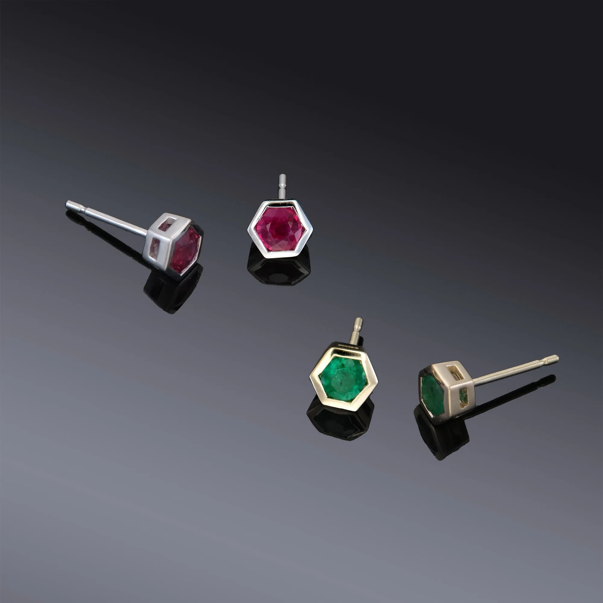 The Hexada Stud Earrings