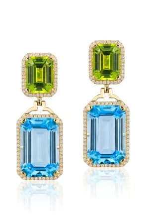 Topaz Peridot Gossip Earrings